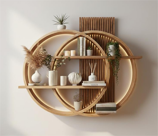 Déco murale bois LED